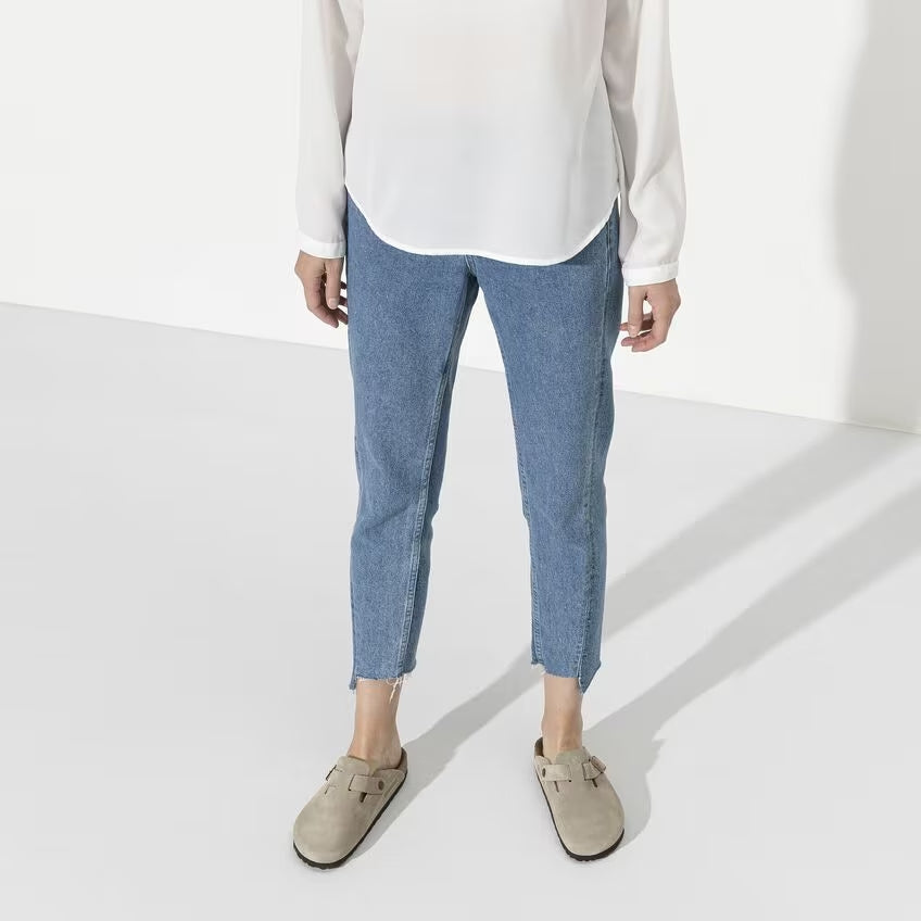 Modèle classique Boston en cuir naturel avec boucle